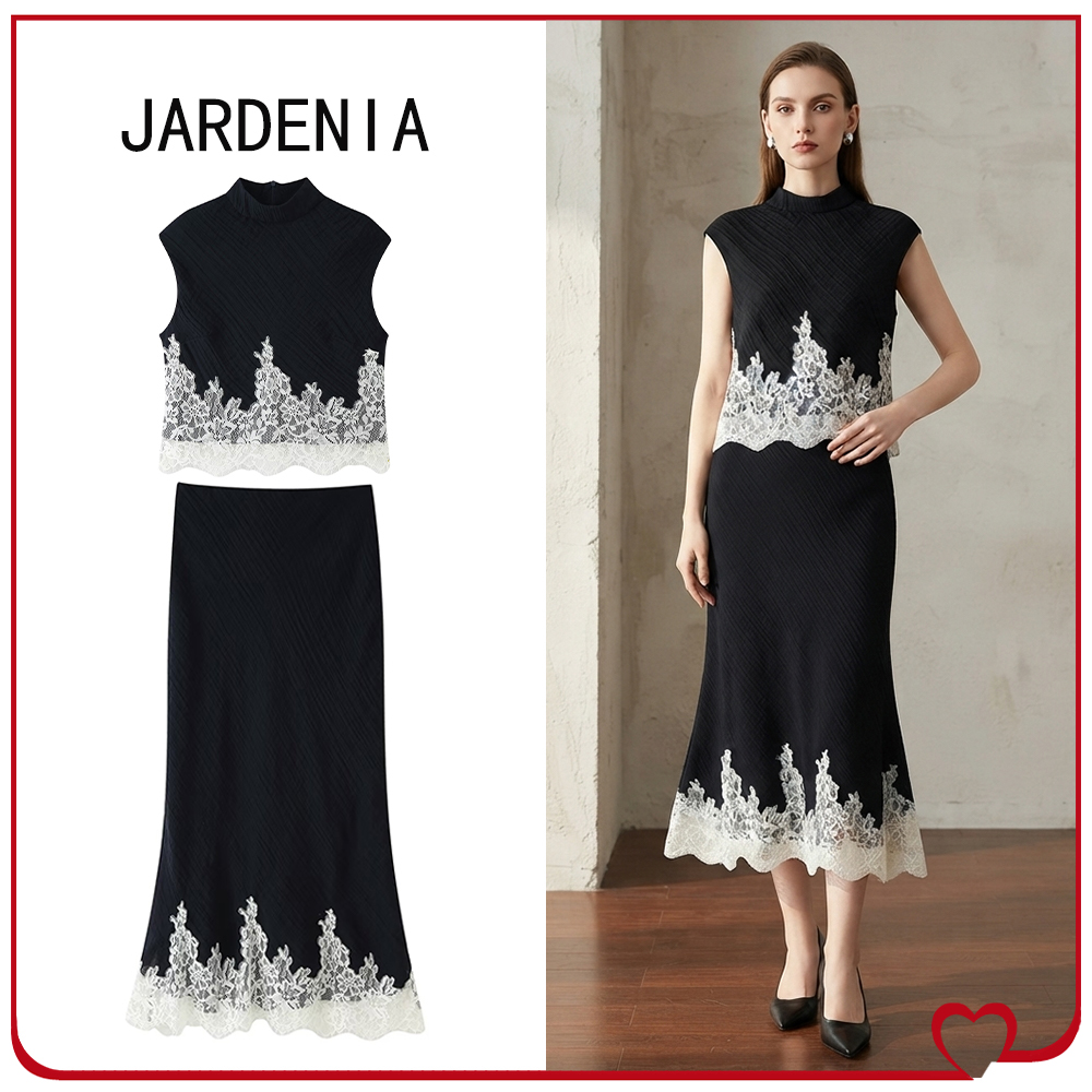 Midi Skirt Floral - Conjuntos Elegantes de Renda em 2