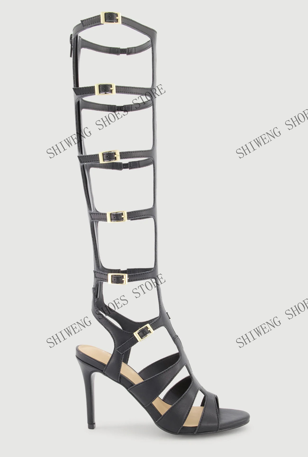 Sandálias Femininas 2026 de Cr - Sandal Strappy Heeled avaliação e preço
