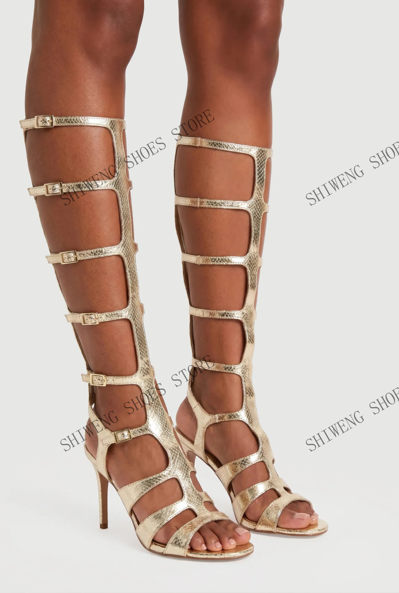 Sandálias Femininas 2026 de Cr - Sandal Strappy Heeled avaliação e preço