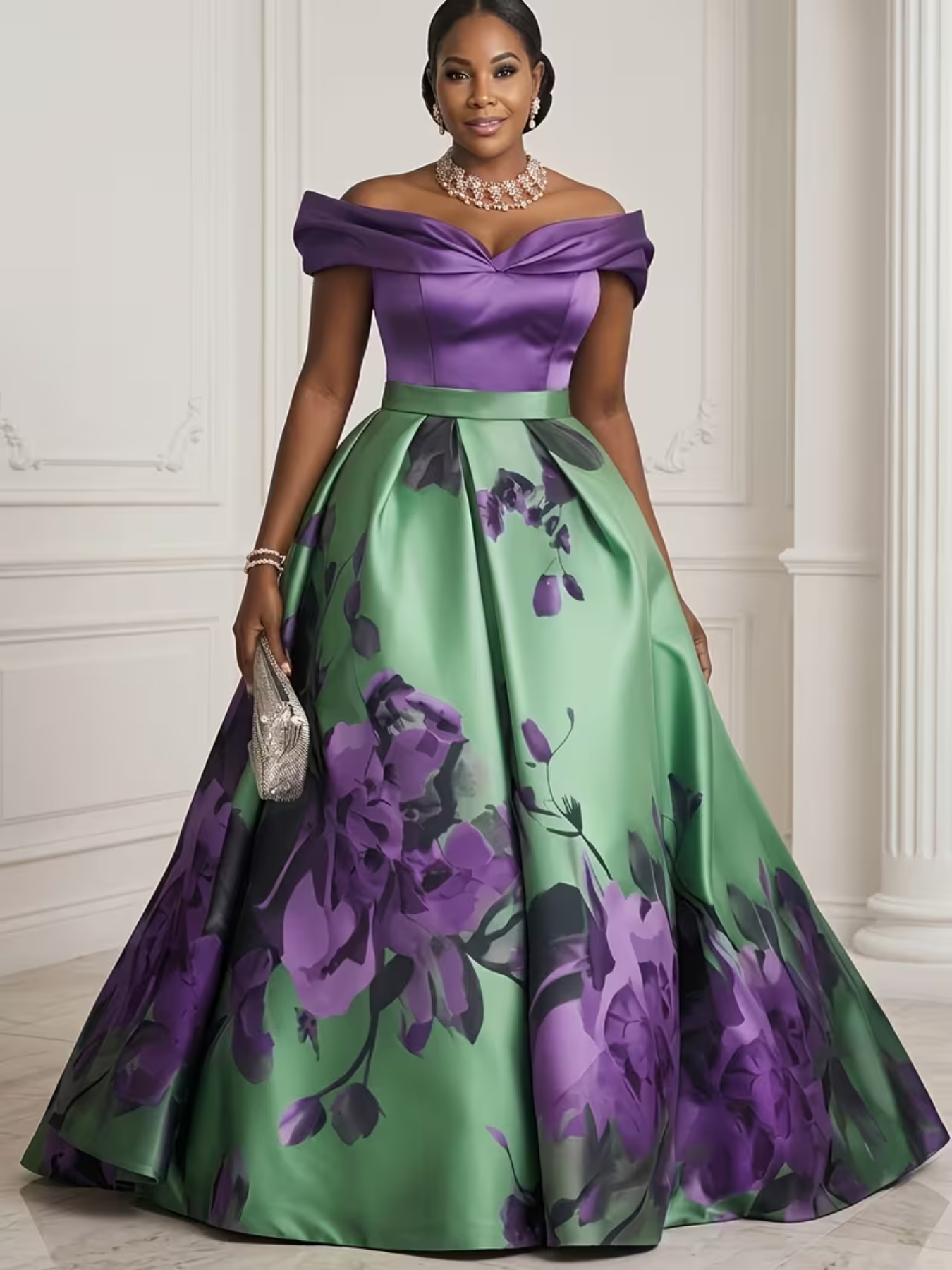 Vestido Maxi de Festa de Casam - Romper Floral Print avaliação e preço