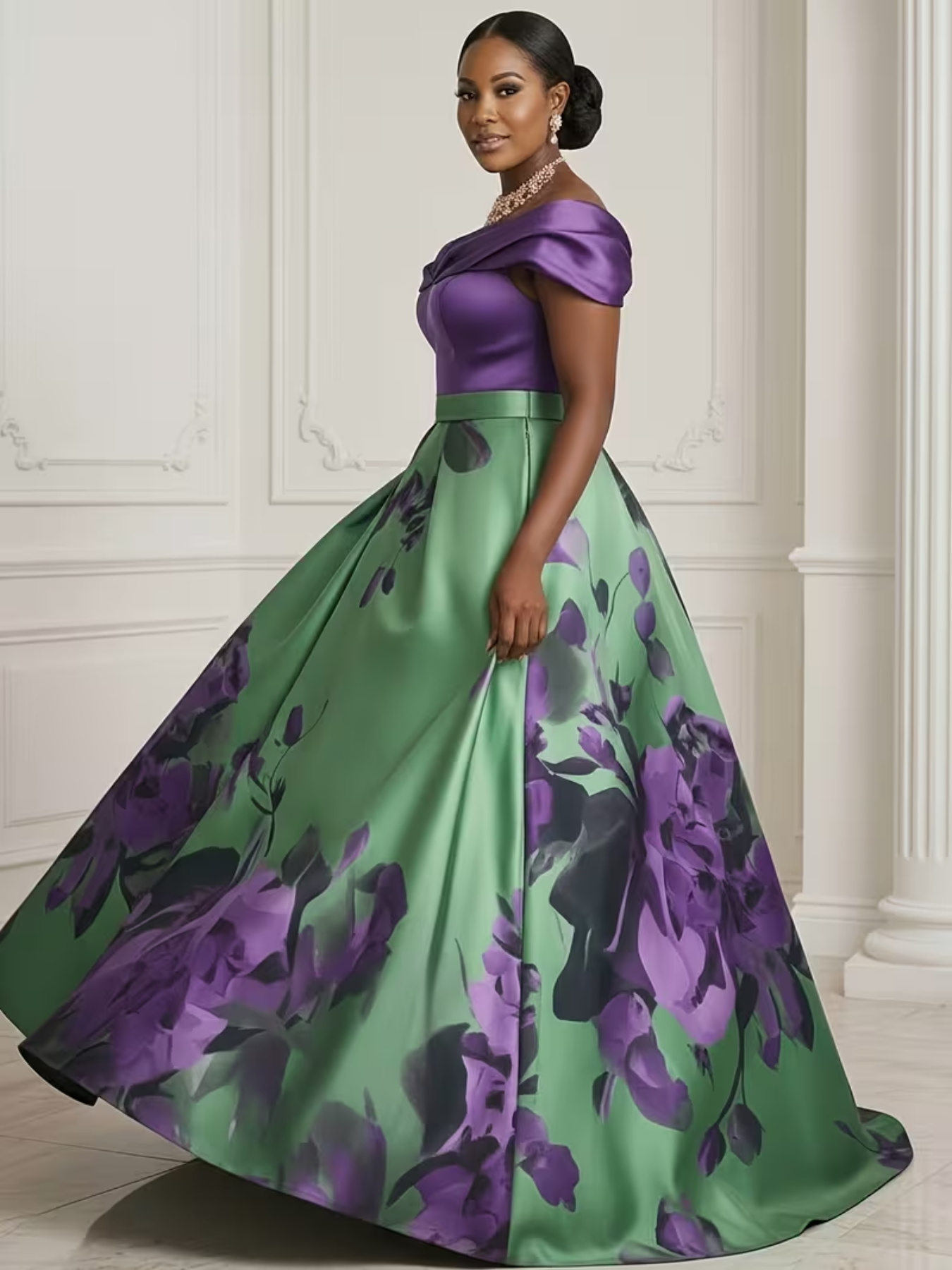 Vestido Maxi de Festa de Casam - Romper Floral Print avaliação e preço
